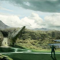 Mi Proyecto del curso: Matte Painting _Mundo Fotorealista de Sci Fi - Portal al Paraíso. Photographic Composition, Concept Art, Graphic Design, and Photographic Lighting project by Armando Roman - 04.13.2020