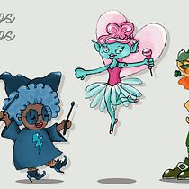 Los Rockeros Mágicos. Traditional illustration project by erika_5 - 04.13.2020