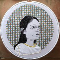 Autorretrato . Embroider project by Irene García Garrido - 04.13.2020