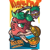 Mi Proyecto del curso: Ilustración digital aplicada a productos (Fresa Ninja). Ilustração digital, Desenho, Design, e Design gráfico projeto de Ricardo Serrano Aguilar - 13.04.2020