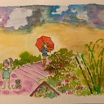 Nandana's project. Pintura em aquarela projeto de NNN - 27.04.2020
