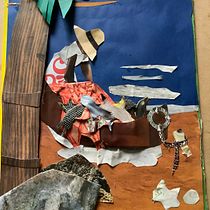 pescadoraMi Proyecto del curso: Ilustración de historias con papel. 3D project by María De Los Ángeles Martínez avendaño - 04.13.2020