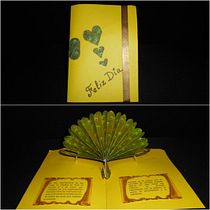 TARJETA PAVO REAL EN 3D. Projekt z dziedziny Craft użytkownika FANNY CORTES RODRIGUEZ - 13.04.2020