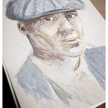 Retrato Artístico Acuarela. Pablo Rosales. Pintura em aquarela projeto de Pablo Rosales Montes - 14.04.2020