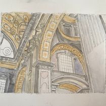 My project in Architectural Sketching with Watercolor and Ink course. Architectural Illustration project by Stephen Lawler - 04.14.2020