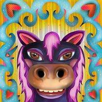A Symmetrical Pony. Children's Illustration project by Marti McGinnis - 04.14.2020