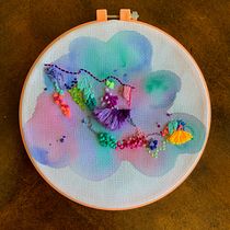 Mi Proyecto del curso: Técnicas básicas de bordado y acuarela. Embroider project by Dalia PH - 04.14.2020