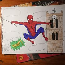 Mi Proyecto del curso: Ilustración para cómics: anatomía de un superhéroe. Ilustração tradicional projeto de Javier Grigelmo - 14.04.2020