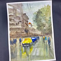 Mi Proyecto del curso: Paisajes urbanos en acuarela. Un projet de Peinture de Lilliane W - 13.05.2020