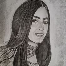 My project in Realistic Portrait with Graphite Pencil course. Modelagem 3D projeto de Monmon Nabi - 28.04.2020