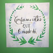 Meu projeto do curso: Caligrafia com pincéis de água para principiantes. Un progetto di  di anamargaridaterencio - 15.04.2020