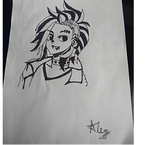 Mi Proyecto del curso: Creación de personajes manga.. Traditional illustration project by andresarcia19 - 04.15.2020