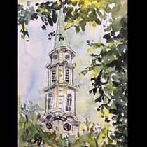 My project in Architectural Sketching with Watercolor and Ink course. Watercolor Painting project by margrietbunger - 04.15.2020