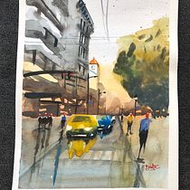 Mi Proyecto del curso: Paisajes urbanos en acuarela . % Yohanna Valdez tarafından hazırlanan Sulubo, Ve a Resim projesi - 04.16.2020