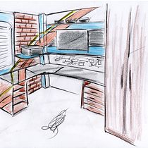 Meu projeto do curso: Iniciação ao design de interiores. Een project van Commerciële fotografie,  Creativiteit, Tekening met potlood e Interieurontwerp van ernandoefs - 19.04.2020