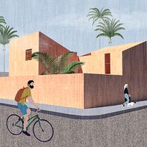 My project in Graphic Representation of Architectural Projects course. Un projet de 3D et Illustration architecturale de Laurine Lamarche - 16.04.2020