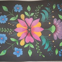 Mi Proyecto del curso: Introducción a la ilustración floral con acrílico. Ilustração tradicional, Ilustração botânica, e Pintura Acrílica projeto de olivia_sebart - 16.04.2020