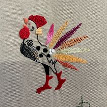 Mi Proyecto del curso: Técnicas de bordado: ilustrando con hilo y aguja. Embroider, and Sewing project by Roselina Hernandez Ferrandiz - 04.17.2020