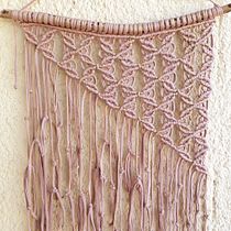 Meu primeiro projeto, com fio de malha ecológico.. Macramé project by nubialeiria - 04.20.2020