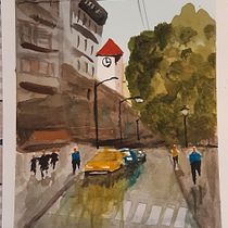 Mi Proyecto del curso: Paisajes urbanos en acuarela . % scout_lola tarafından hazırlanan Sulubo, Ve a Resim projesi - 04.17.2020