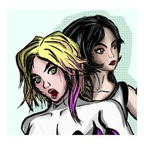 Mi Proyecto del curso: Diseño de personajes femeninos para cómics  Gwen / Tifa    andre_azak. Traditional illustration project by andregalvan.dg5 - 04.17.2020