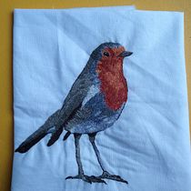 Mi Proyecto del curso: el petirojo. Bordado projeto de Julia Rizo - 12.05.2019
