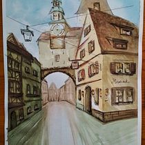 Mi Proyecto del curso: Dibujo arquitectónico con acuarela y tinta. Watercolor Painting project by Isabel Vázquez - 04.18.2020