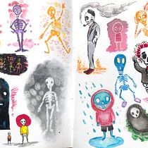 My project in Illustration Techniques to Unlock your Creativity course. Traditional illustration, Design, Fine Arts, Painting, Creativit, Creating with Kids, and Sketchbook project by Gina Lodewijks - 04.18.2020