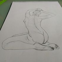 Mi Proyecto del curso: Dibujo anatómico para principiantes. Fine Arts, and Pencil Drawing project by agustina3968 - 04.18.2020