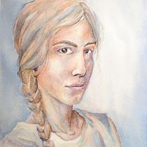 Mi Proyecto del curso: Retrato artístico en acuarela. Watercolor Painting project by Sara Sánchez - 04.18.2020