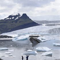 Paisaje de hielo. Projekt z dziedziny Malarstwo c i frowe użytkownika laura Maqueda - 18.04.2020