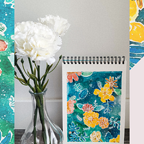 Primavera y espacio. Drawing, Artistic Drawing, and Watercolor Painting project by c.carrenog - 04.19.2020