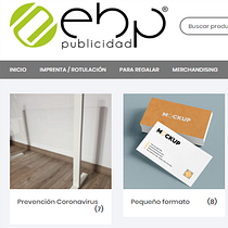 Tienda online www.ebppublicidad.com. Projekt z dziedziny Design użytkownika info - 19.04.2020
