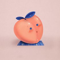 Giant Peach. Ilustração digital projeto de giuliaprina96 - 19.04.2020