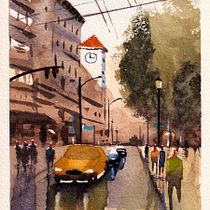 Meu projeto do curso: Paisagens urbanas em aquarela . % Nardel Guedes tarafından hazırlanan Sokak Sanatı, Ve Güzel sanatlar projesi - 04.20.2020