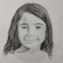 Retrato de mi hija. Portrait Drawing project by German Soria - 04.20.2020