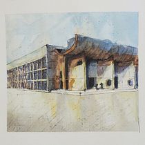 Final Project_Palace Of Assembly_LeCorbusier. Architecture project by Xènia Armengol - 04.20.2020