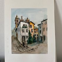 My project in Architectural Sketching with Watercolor and Ink course. Esboçado, e Pintura em aquarela projeto de Kate - 26.04.2020