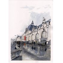 Mi Proyecto del curso: Dibujo arquitectónico con acuarela y tinta. Architecture, Artistic Drawing, Traditional illustration, Architectural Illustration, Painting, and Watercolor Painting project by Jorge Arturo Cortés Gómez - 04.21.2020