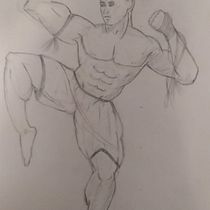 Mi Proyecto del curso: Ilustración para cómics: anatomía de un superhéroe. Desenho a lápis projeto de Martín Ratto - 22.04.2020