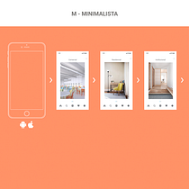 Mi Proyecto del curso: Dirección de arte digital - Startups - M-Minimalista. Un progetto di Creatività, Sviluppo di applicazioni, Design, Design digitale e Web design di Richard jaspe - 23.04.2020