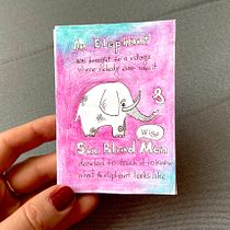 ‘Elephant’ - My project in Narrative Techniques for Illustrated Stories course. Bookbinding, Children's Illustration, Sketching, Stor, and telling project by Alisa Knatko - 04.22.2020