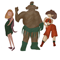 Mi Proyecto del curso: Fábrica de personajes ilustrados. Concept Art, and Traditional illustration project by Frida Villegas Pérez - 04.23.2020