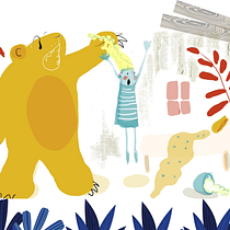 My project: Goldilocks and super angry Papa Bear. Traditional illustration project by Alexandra Mannion - 05.05.2020