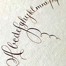 My project in English Calligraphy from A to Z course. Calligraph project by m.lucaferri - 04.23.2020