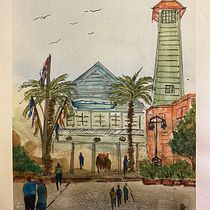 Mi Proyecto del curso: Paisajes urbanos en acuarela . % Carla Acosta tarafından hazırlanan Sokak Sanatı projesi - 04.23.2020