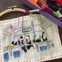 Mi Proyecto del curso: Técnicas básicas de bordado: puntadas, composiciones y gamas cromáticas. Embroider project by Lorena Martínez Mier - 07.03.2020