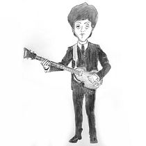 Mi Proyecto del curso: Retrato en caricatura con grafito Paul McCartney. Ilustração tradicional projeto de Kevin Bacusoy Gaibor - 24.04.2020