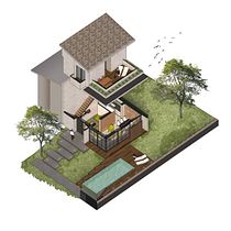 Villa "ai Pini": the house between wood and sea.. Architecture, Design, 3D Design, Interior Architecture & Interior Design project by Enrico Vallazza - 05.07.2020