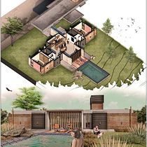 PROYECTO CASA DUO SEGÚN CURSO DOMESTIKA . 3D, 3D Animation, Architecture & Interior Architecture project by Luis Rivera - 04.27.2020